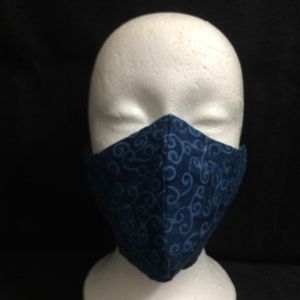 Blue Vines Face Mask